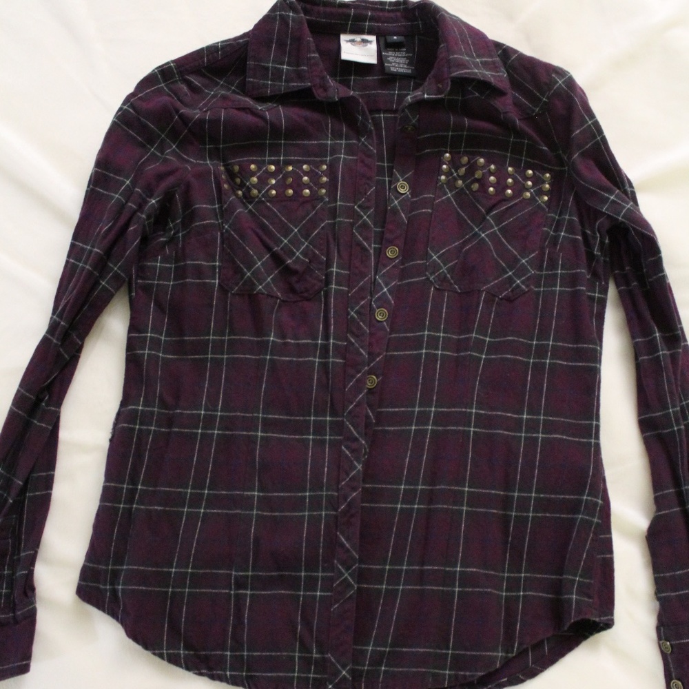 Harley Davidson Long Sleeve Flannel